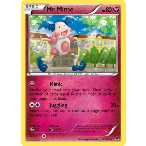 Mr. Mime 67/124 Pokemon TCG XY Fates Collide