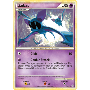 Zubat 70/95 Pokemon TCG HeartGold & SoulSilver HSUnleashed