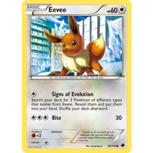 Eevee 90/116 Pokemon TCG Black & White Plasma Freeze