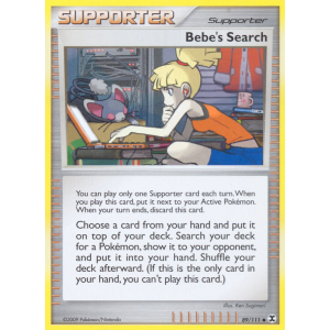 Bebe's Search 89/111 Pokemon TCG Platinum Rising Rivals