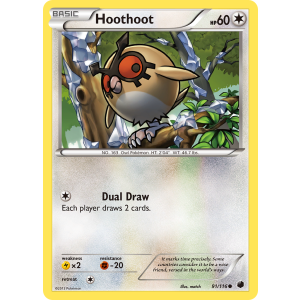 Hoothoot 91/116 Pokemon TCG Black & White Plasma Freeze