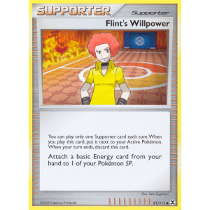 Flint's Willpower 91/111 Pokemon TCG Platinum Rising Rivals