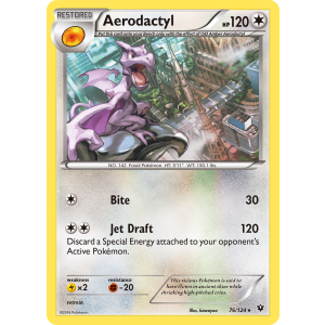 Aerodactyl 76/124 Pokemon TCG XY Fates Collide