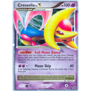 Rare Holo LV.X Cresselia LV.X 103/106 Pokemon TCG Diamond & Pearl Great Encounters