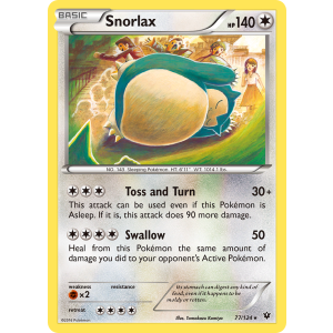 Snorlax 77/124 Pokemon TCG XY Fates Collide