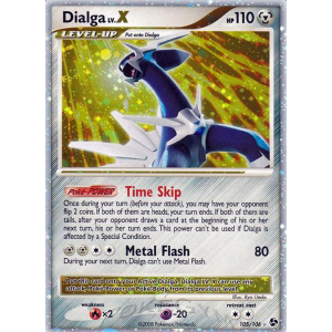 Rare Holo LV.X Dialga LV.X 105/106 Pokemon TCG Diamond & Pearl Great Encounters