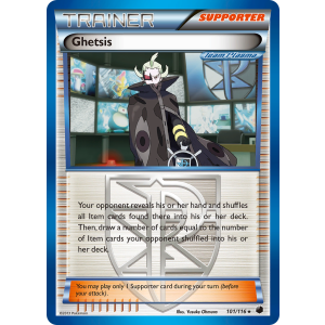 Rare Holo Ghetsis 101/116 Pokemon TCG Black & White Plasma Freeze