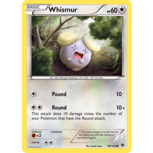 Whismur 80/124 Pokemon TCG XY Fates Collide