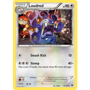 Loudred 81/124 Pokemon TCG XY Fates Collide