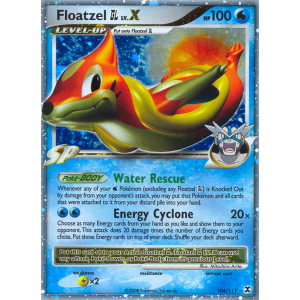 Rare Holo LV.X Floatzel GL LV.X 104/111 Pokemon TCG Platinum Rising Rivals