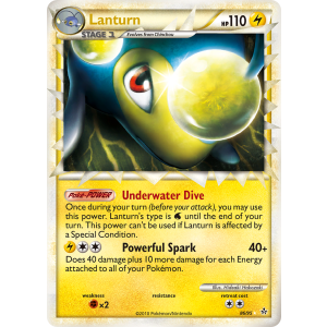 Rare Prime Lanturn 86/95 Pokemon TCG HeartGold & SoulSilver HSUnleashed