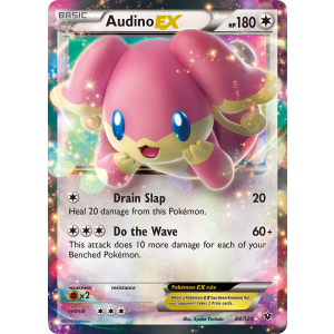 Rare Holo EX Audino-EX 84/124 Pokemon TCG XY Fates Collide