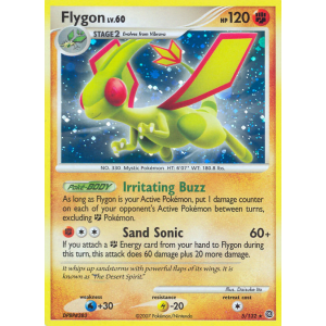 Rare Holo Flygon 5/132 Pokemon TCG Diamond & Pearl Secret Wonders