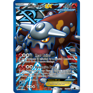 Rare Ultra Heatran-EX 109/116 Pokemon TCG Black & White Plasma Freeze