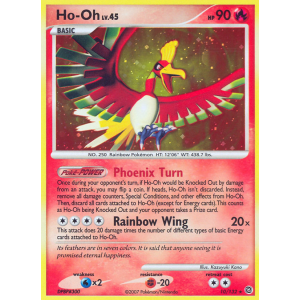 Rare Holo Ho-Oh 10/132 Pokemon TCG Diamond & Pearl Secret Wonders