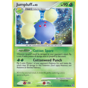 Rare Holo Jumpluff 11/132 Pokemon TCG Diamond & Pearl Secret Wonders