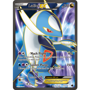 Rare Ultra Latios-EX 113/116 Pokemon TCG Black & White Plasma Freeze