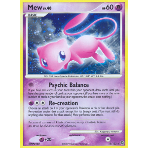 Rare Holo Mew 15/132 Pokemon TCG Diamond & Pearl Secret Wonders