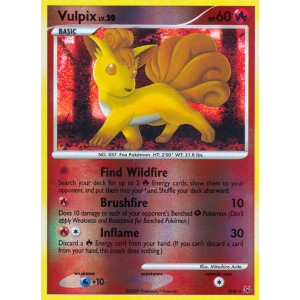 Vulpix SH6/127 Pokemon TCG Platinum Platinum