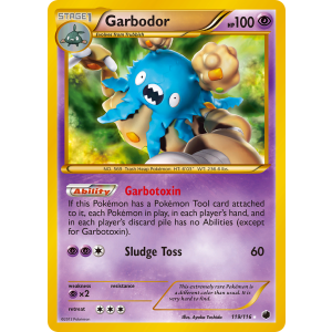 Rare Secret Garbodor 119/116 Pokemon TCG Black & White Plasma Freeze