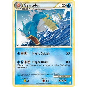 Rare Holo Gyarados 4/123 Pokemon TCG HeartGold & SoulSilver HeartGold & SoulSilver