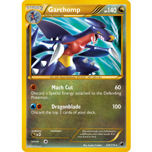 Rare Secret Garchomp 120/116 Pokemon TCG Black & White Plasma Freeze