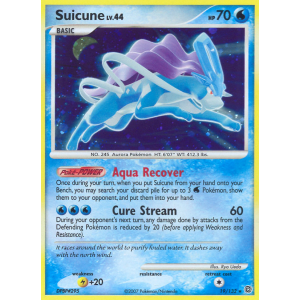 Rare Holo Suicune 19/132 Pokemon TCG Diamond & Pearl Secret Wonders