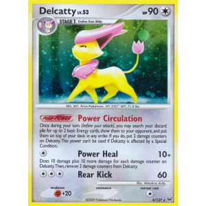 Rare Holo Delcatty 4/127 Pokemon TCG Platinum Platinum