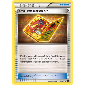 Fossil Excavation Kit 101/124 Pokemon TCG XY Fates Collide