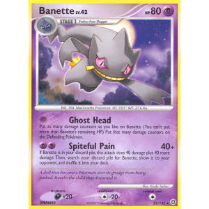 Banette 23/132 Pokemon TCG Diamond & Pearl Secret Wonders