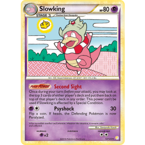 Rare Holo Slowking 12/123 Pokemon TCG HeartGold & SoulSilver HeartGold & SoulSilver