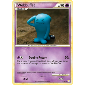 Rare Holo Wobbuffet 13/123 Pokemon TCG HeartGold & SoulSilver HeartGold & SoulSilver