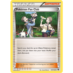 Pokémon Fan Club 107/124 Pokemon TCG XY Fates Collide