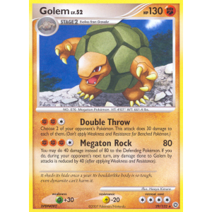 Golem 29/132 Pokemon TCG Diamond & Pearl Secret Wonders