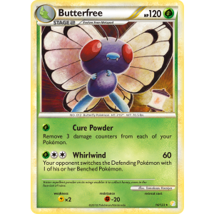 Butterfree 16/123 Pokemon TCG HeartGold & SoulSilver HeartGold & SoulSilver