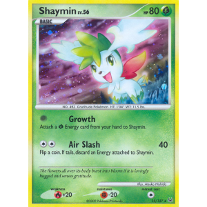 Rare Holo Shaymin 15/127 Pokemon TCG Platinum Platinum