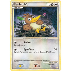 Farfetch'd 19/123 Pokemon TCG HeartGold & SoulSilver HeartGold & SoulSilver