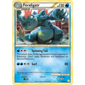 Feraligatr 20/123 Pokemon TCG HeartGold & SoulSilver HeartGold & SoulSilver