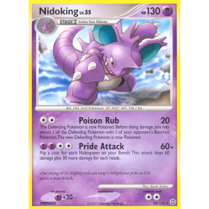 Nidoking 34/132 Pokemon TCG Diamond & Pearl Secret Wonders