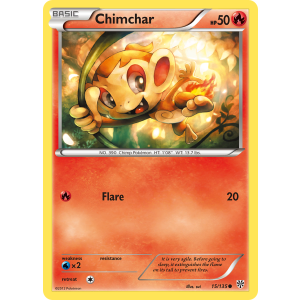 Chimchar 15/135 Pokemon TCG Black & White Plasma Storm