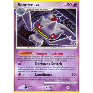 Banette 19/127 Pokemon TCG Platinum Platinum