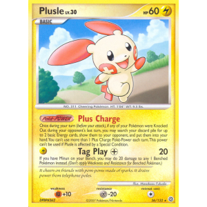 Plusle 36/132 Pokemon TCG Diamond & Pearl Secret Wonders