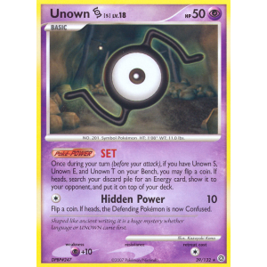 Unown S 39/132 Pokemon TCG Diamond & Pearl Secret Wonders