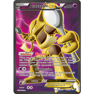 Rare Ultra Alakazam-EX 117/124 Pokemon TCG XY Fates Collide