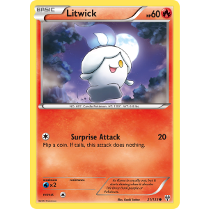 Litwick 21/135 Pokemon TCG Black & White Plasma Storm