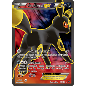 Rare Ultra Umbreon-EX 119/124 Pokemon TCG XY Fates Collide