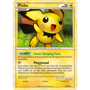 Pichu 28/123 Pokemon TCG HeartGold & SoulSilver HeartGold & SoulSilver