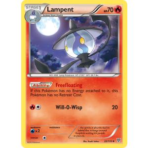 Lampent 22/135 Pokemon TCG Black & White Plasma Storm