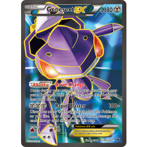 Rare Ultra Genesect-EX 120/124 Pokemon TCG XY Fates Collide