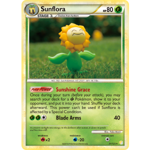 Sunflora 31/123 Pokemon TCG HeartGold & SoulSilver HeartGold & SoulSilver